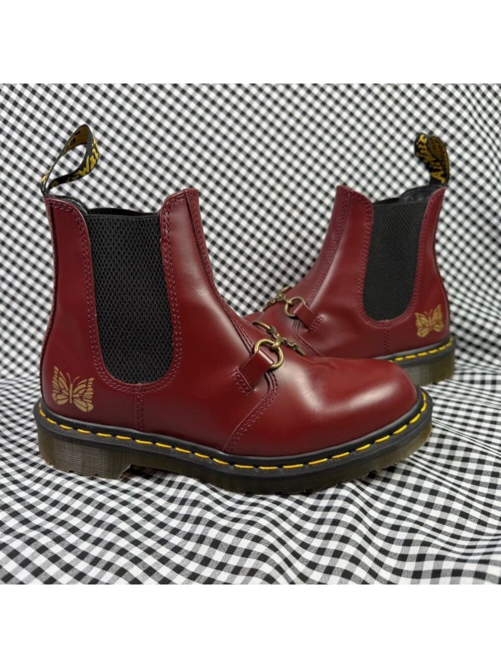 Dr. Martens x Needles 2976 Snaffle Chelsea Boots Cherry Red Women’s US 9 UK 7